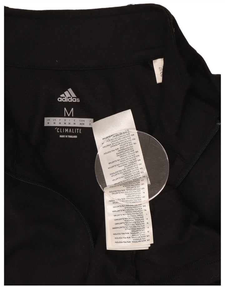 Adidas Climalite - Chándal con cremallera y cuello para hombre, color negro