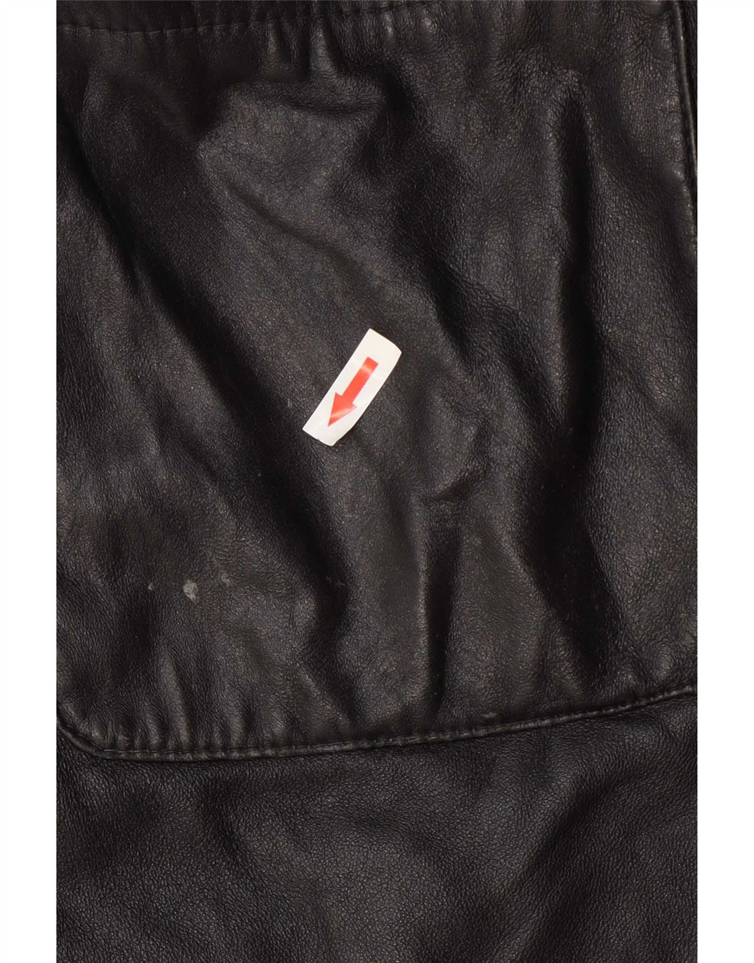 Vintage mujer chaqueta de cuero Reino Unido 12 Medio Negro
