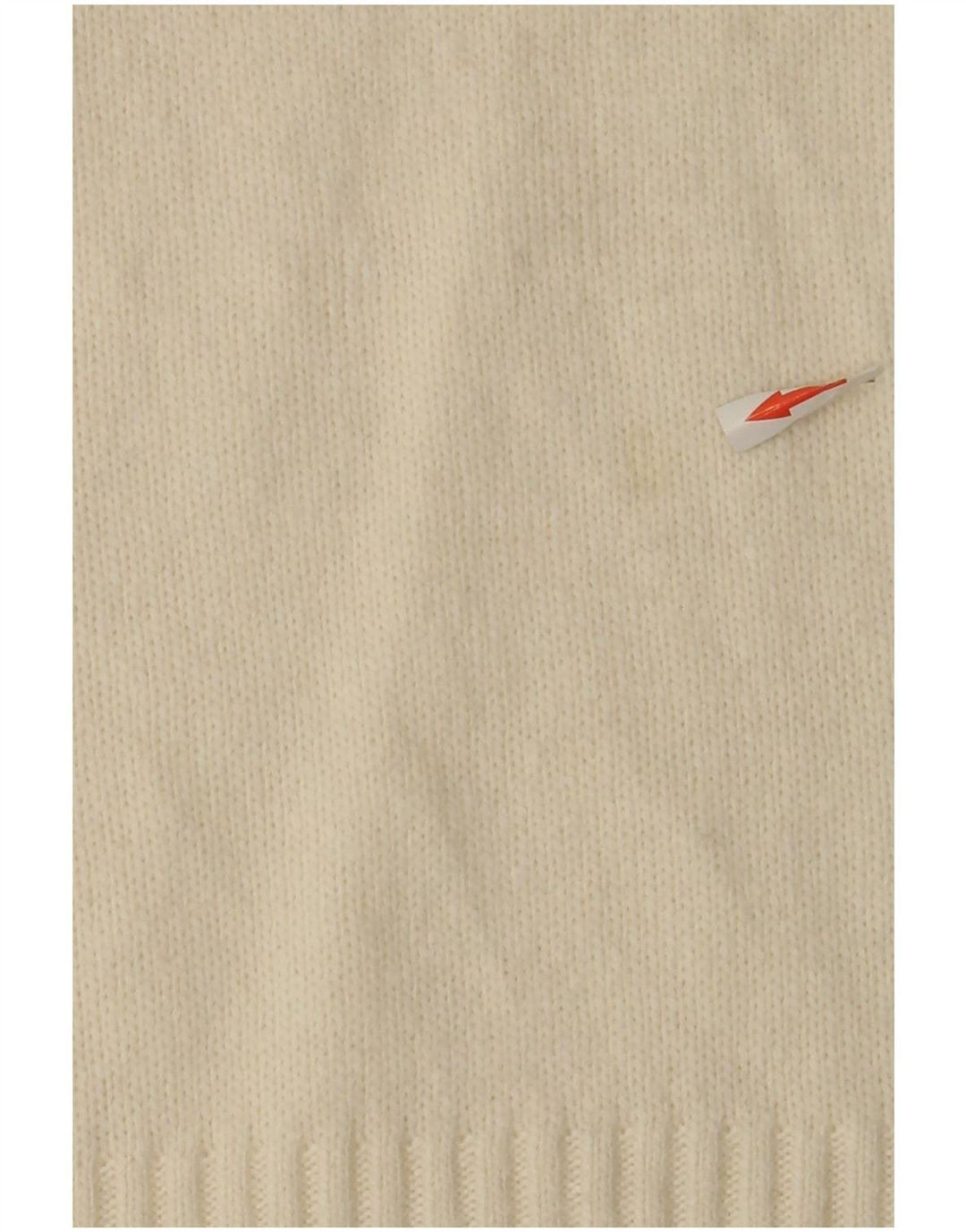 Levi's Suéter tipo jersey con cuello barco para mujer UK 12 Medium Off White Poliamida