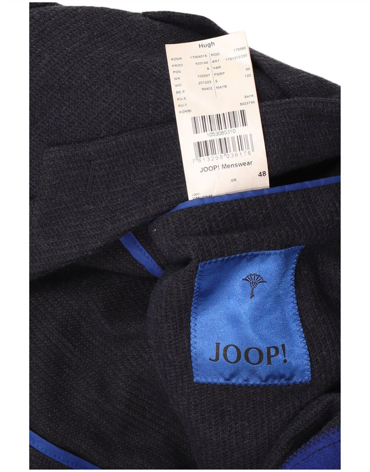 Joop Chaqueta Blazer De 2 Botones Para Hombre IT 48 Medium Azul Marino Algodón