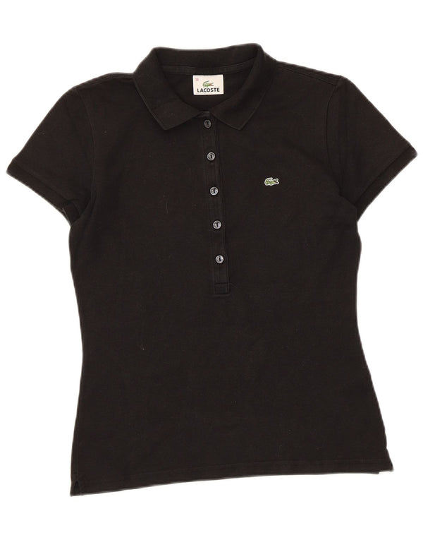 Polo Lacoste Mujer Talla 38 Mediano Negro Algodón