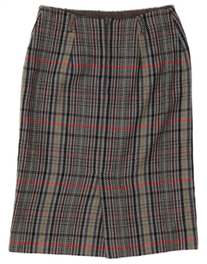 VINTAGE Conjunto de falda de 2 piezas para mujer IT 42 Medium W30 Grey Check