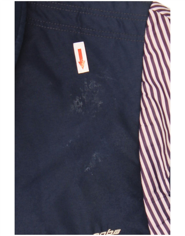 Anba Chaqueta de esquí para hombre EU 50 Large Nylon a rayas azul marino