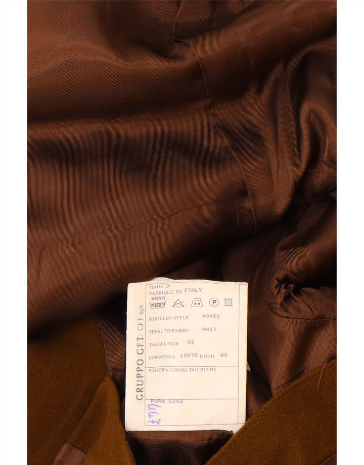 Valentino Chaqueta tipo blazer de 2 botones para hombre IT 52 XL Marrón Lana virgen