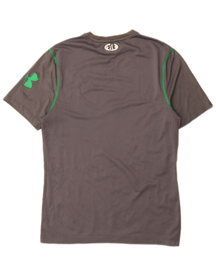 Camiseta Under Armour Heat Gear para hombre Top poliéster geométrico gris medio