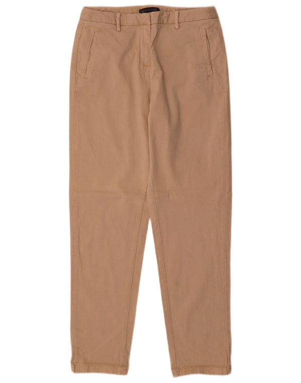 Marks & Spencer Pantalones chinos ajustados para mujer UK 10 Small W28 L30 Algodón beige