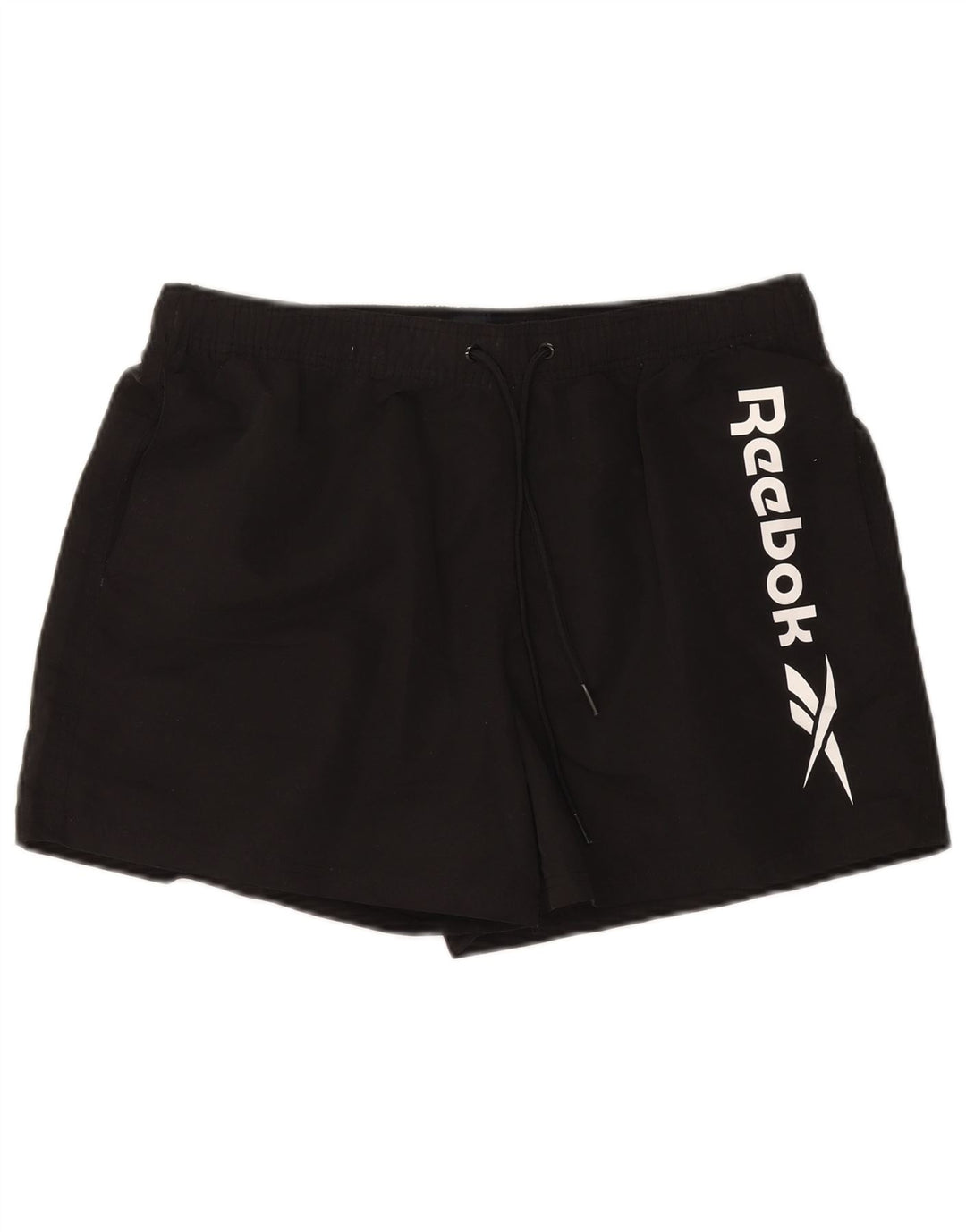 Reebok Mens Graphic Sport Shorts Grande Poliéster Negro