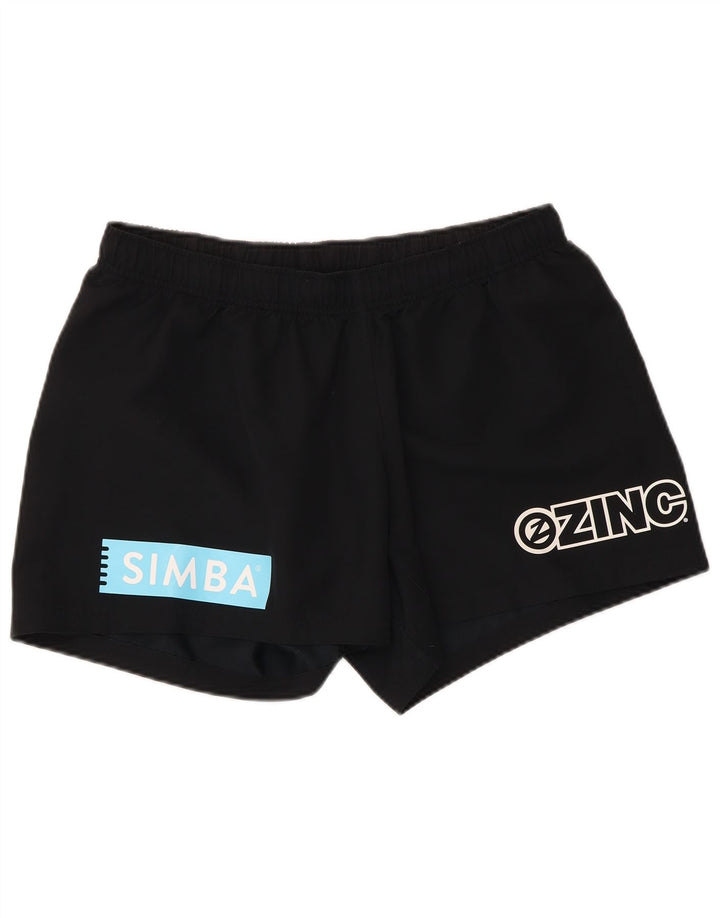 Nike Pantalones cortos deportivos gráficos para mujer UK 46 Grande Poliéster negro