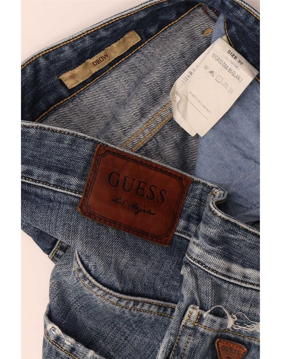 Guess Vaqueros Slim Hombre W30 L34 Algodón Azul
