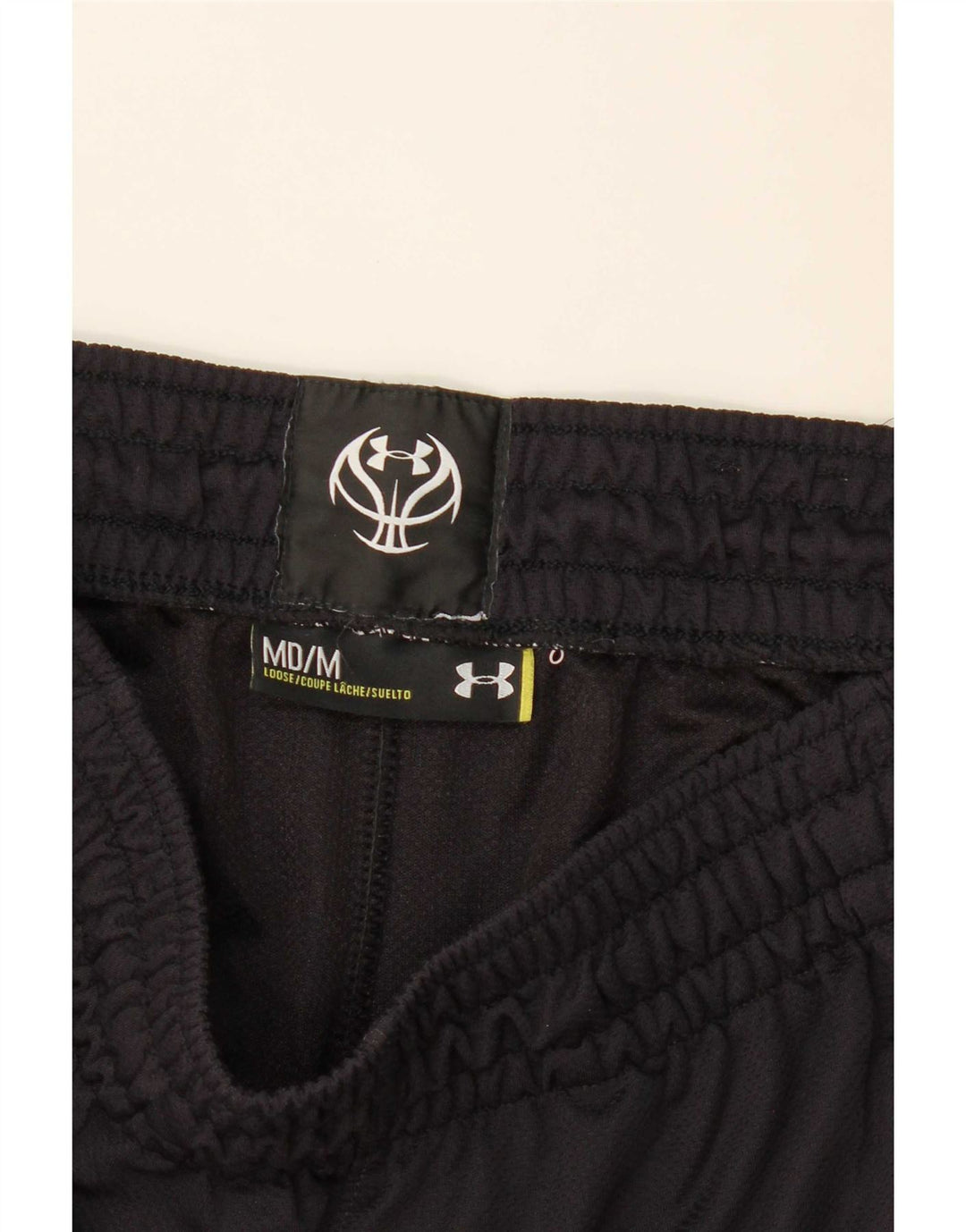Under Armour Pantalones cortos deportivos para hombre mediano negro
