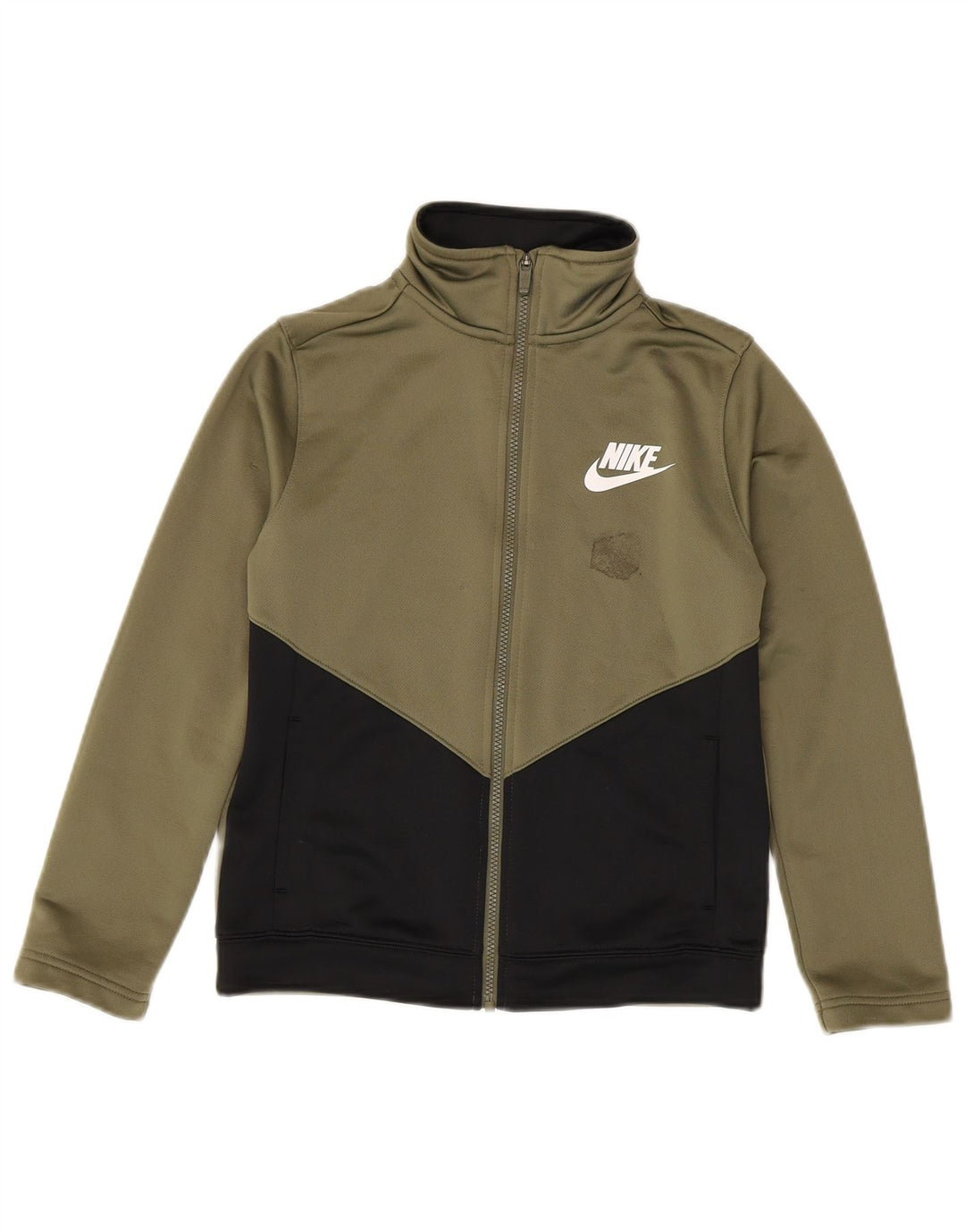 Nike - Chaqueta de chándal estándar para niños de 10 a 11 años, color caqui mediano