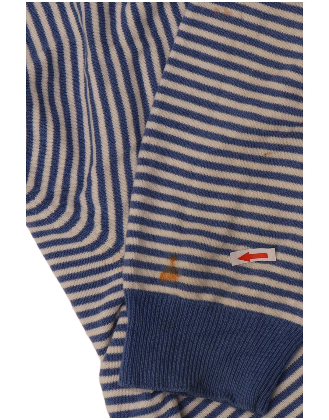 Marks & Spencer - Jersey de cuello redondo para hombre, color azul, talla XL, rayas azules