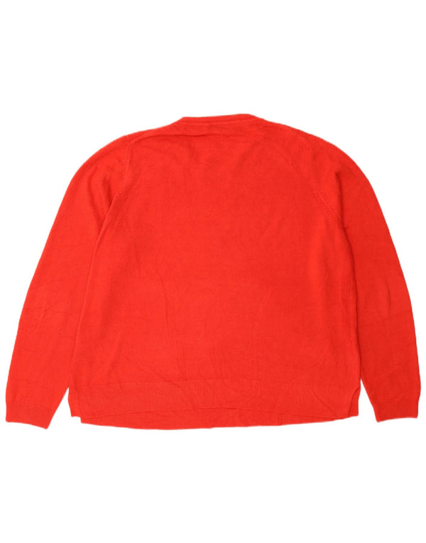 Marks & Spencer Jersey de Cuello Redondo para Mujer UK 40 XL Acrílico Rojo