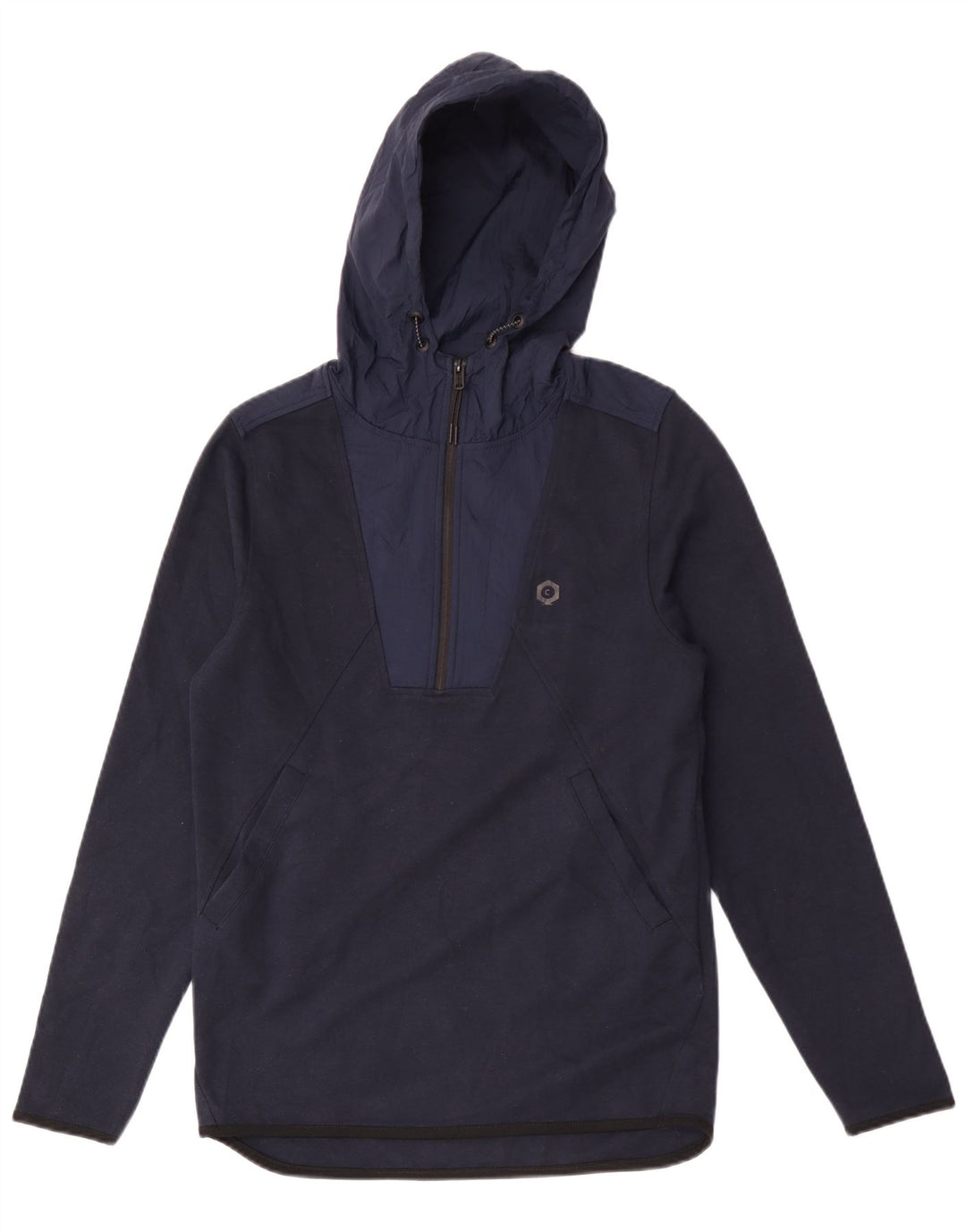 Jack & Jones Hombre Zip Neck Sudadera con capucha Jumper Small Azul Marino Poliéster