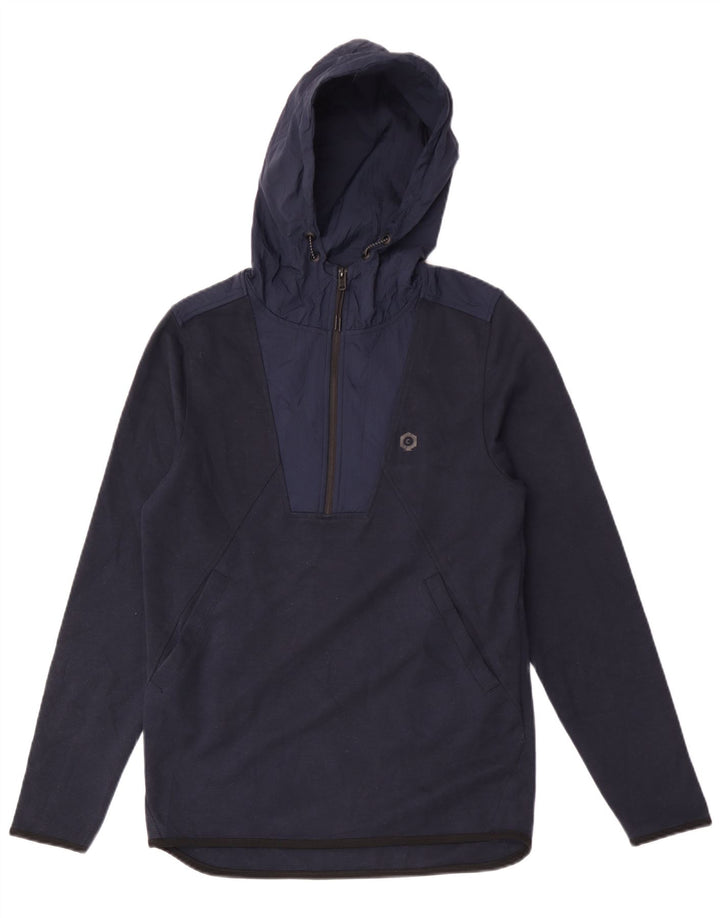 Jack & Jones Hombre Zip Neck Sudadera con capucha Jumper Small Azul Marino Poliéster