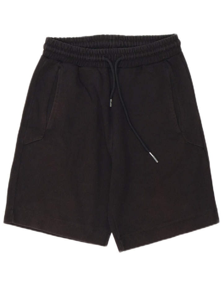 Zara Hombre Shorts Deportivos Pequeños Algodón Negro