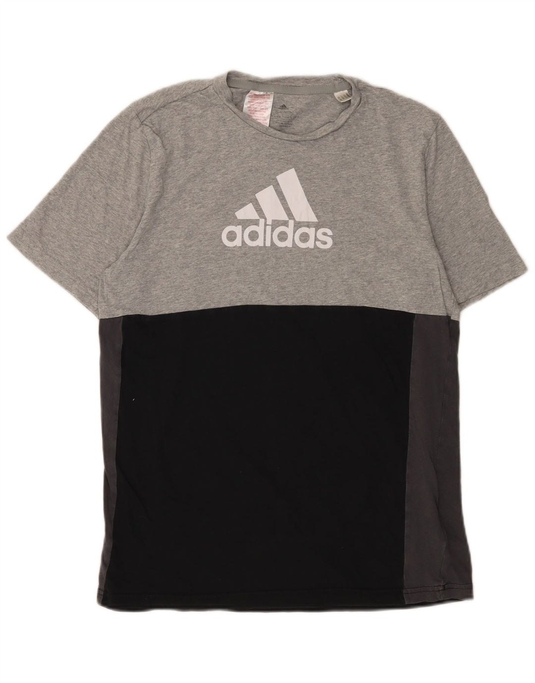 ADIDAS Camiseta gráfica para niño 15-16 años Gris Colorblock Algodón