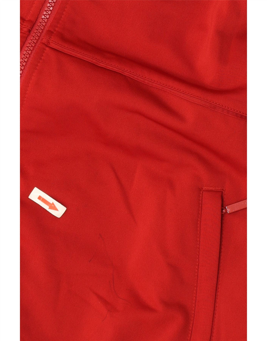 Adidas - Chaqueta de chándal para hombre, talla 40/42, poliéster rojo mediano