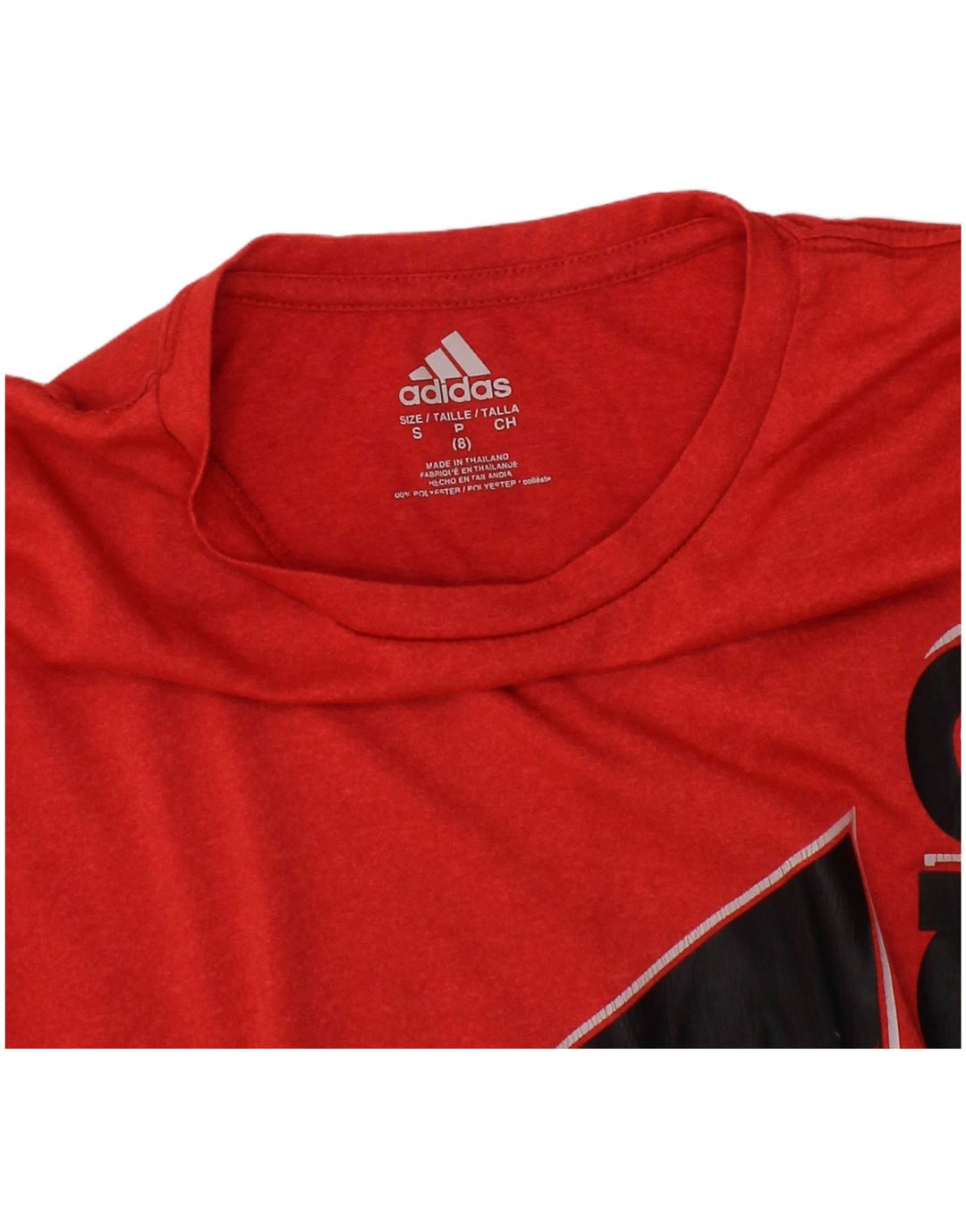 ADIDAS Camiseta gráfica para niños 7-8 años Small Rojo