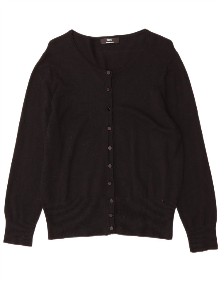 Marks & Spencer - Cárdigan para mujer, talla 40, talla grande, viscosa negra