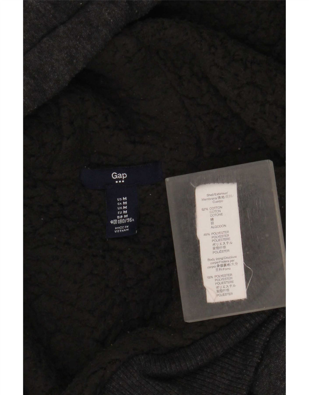 Gap Hombre Sudadera Con Capucha Y Cremallera Gráfica De Algodón Gris Medio