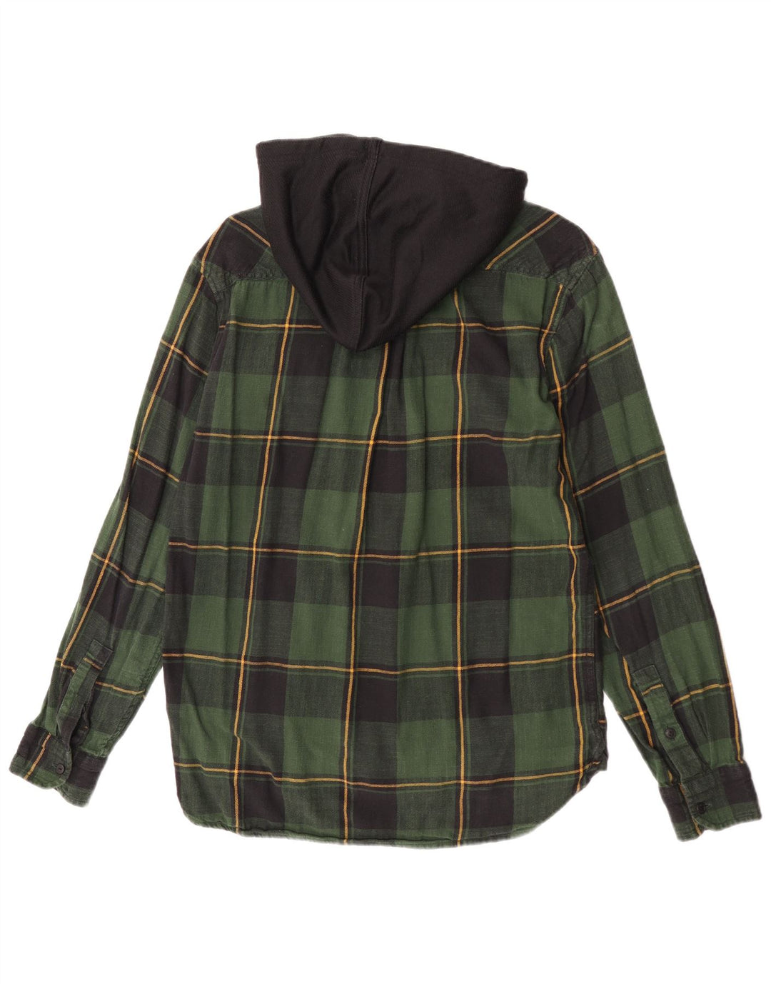 Levi's Hombre Camisa De Franela Con Capucha De Algodón A Cuadros Verde Medio