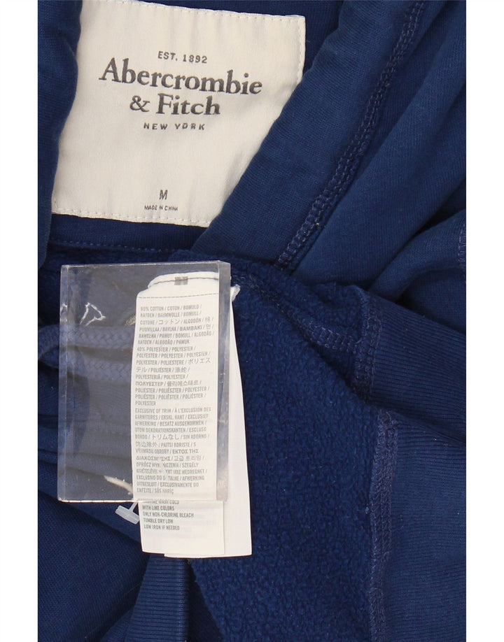 ABERCROMBIE & FITCH Jersey con capucha gráfico para mujer UK 44 Medio Azul marino