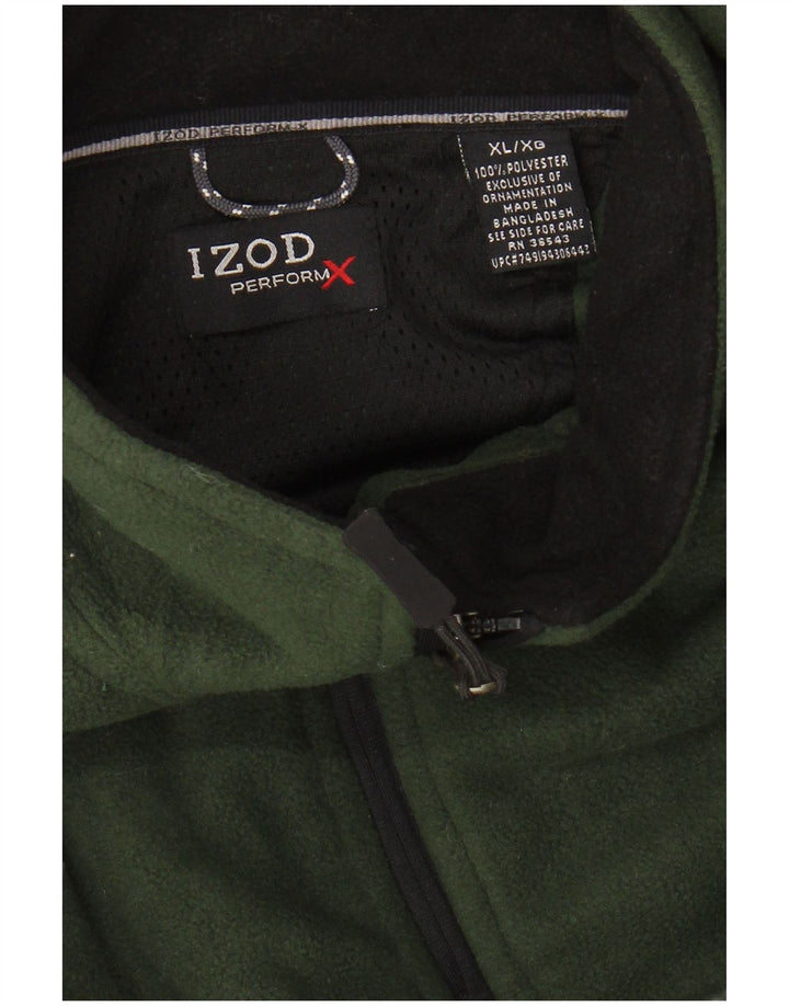 IZOD Chaqueta polar para hombre UK 42 XL Caqui Poliéster
