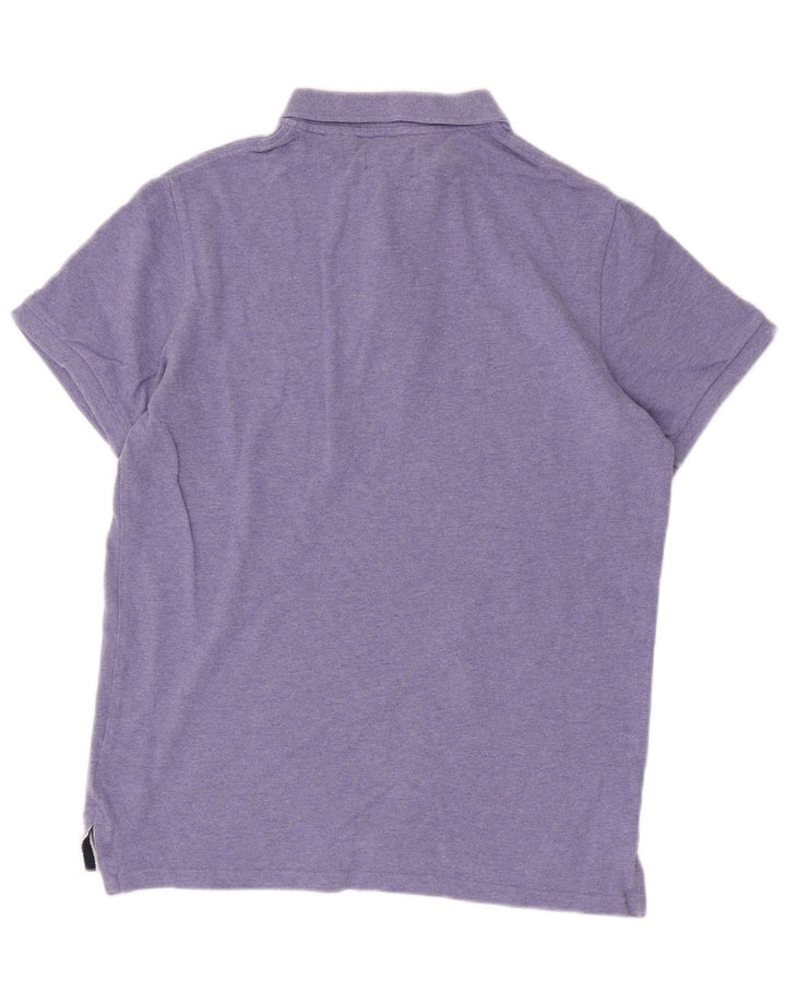Superdry Polo para hombre de algodón morado grande