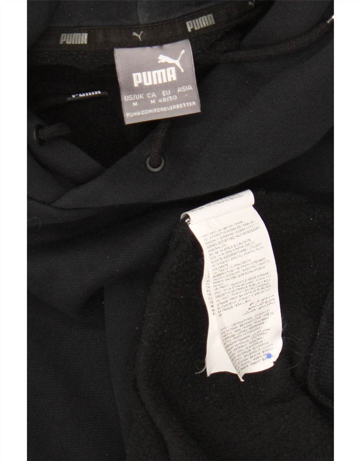 Puma Hombre Sudadera Con Capucha Jumper Medium Negro Algodón