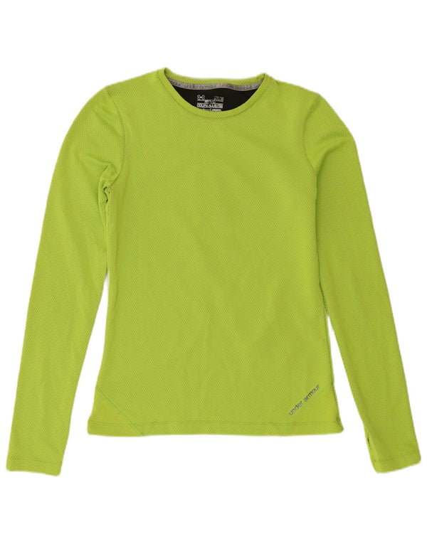 Under Armour Camiseta Cold Gear para mujer de manga larga UK 40 Poliéster verde medio