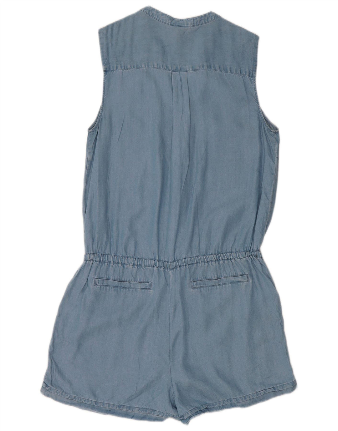 Mossimo Mono corto sin mangas para mujer UK 42 Lyocell azul mediano