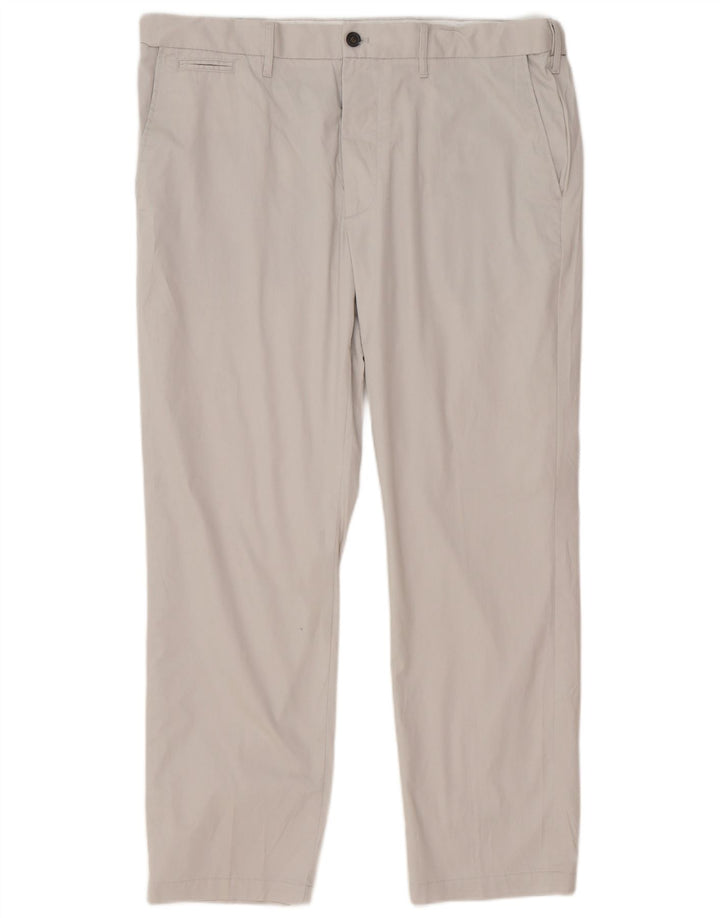 Marks & Spencer Pantalones chinos de corte regular para hombre W38 L29 Algodón gris