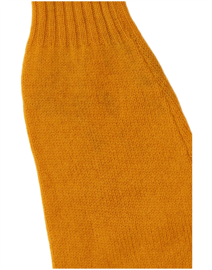 SERGIO TACCHINI Jersey de cuello redondo para mujer UK 40 Grande Amarillo