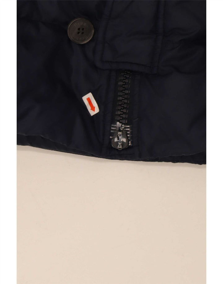 Herno Chaqueta acolchada con capucha para hombre UK 38 Medium Azul marino