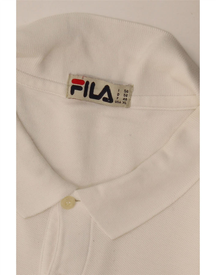 FILA Polo para hombre IT 56 2XL Blanco