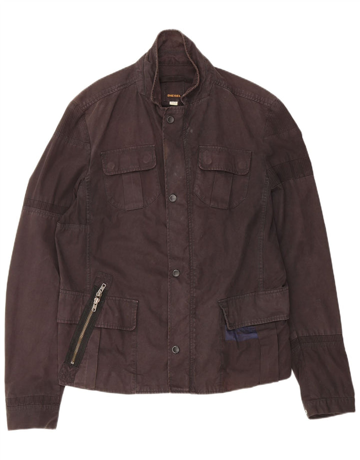 Diesel Chaqueta utilitaria para mujer UK 40 XL Algodón negro