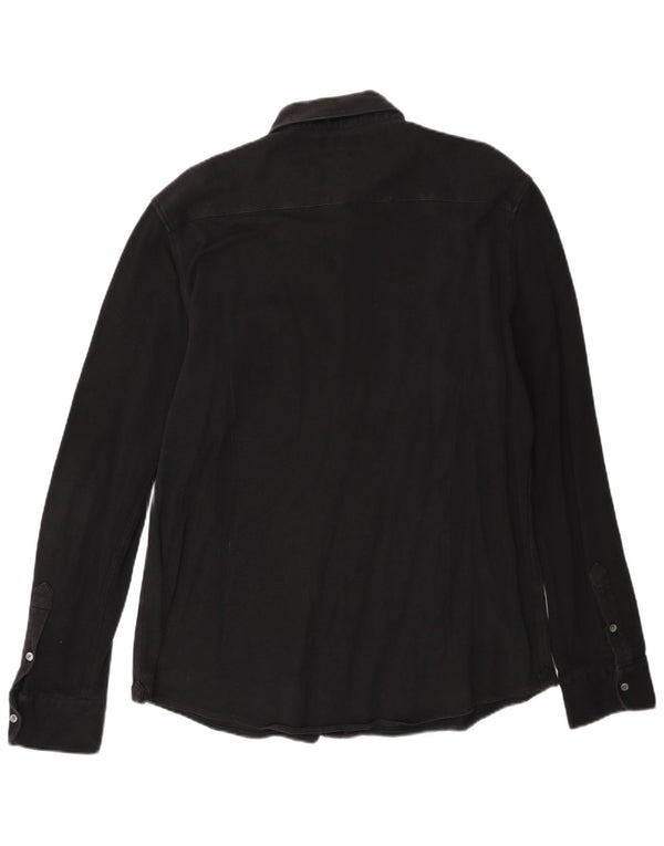 Massimo Dutti Camisa Slim Fit Hombre XL Negro