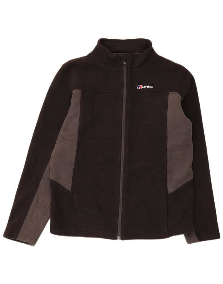 Berghaus Chaqueta polar para niño 12-13 años Negro Poliéster color block