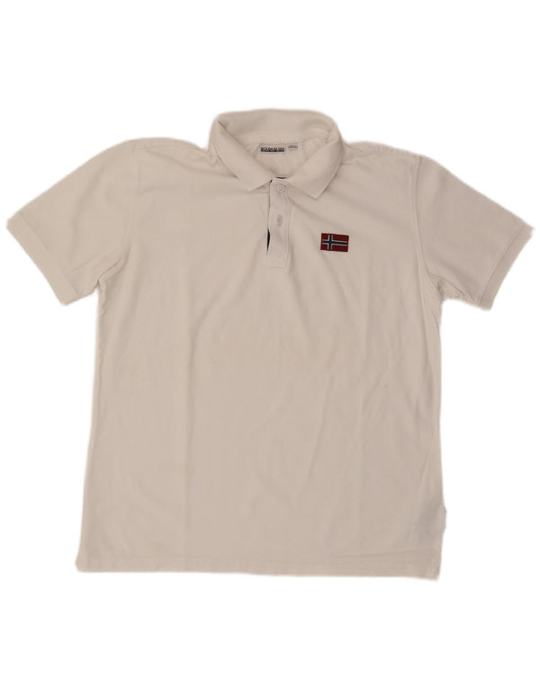 Napapijri Polo Hombre XL Blanco Algodón