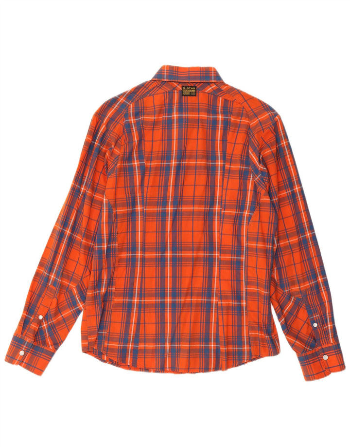 Camisa G-Star Hombre Grande Naranja Algodón