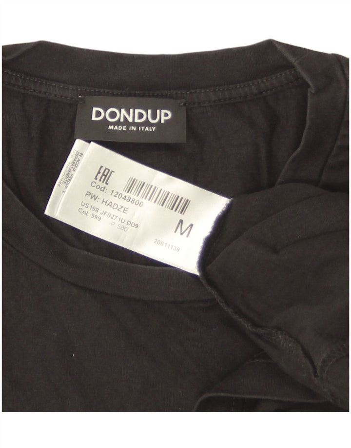 Dondup Camiseta Hombre Top Medium Negro Algodón