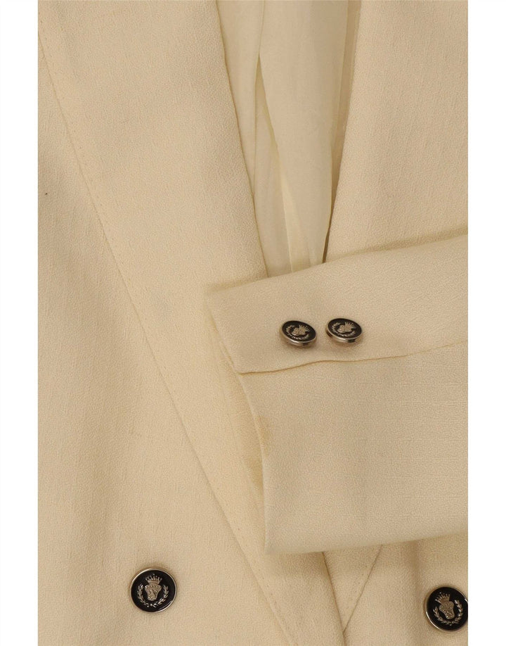 Cody Chaqueta tipo blazer con doble botonadura para mujer IT 40 Small Off White