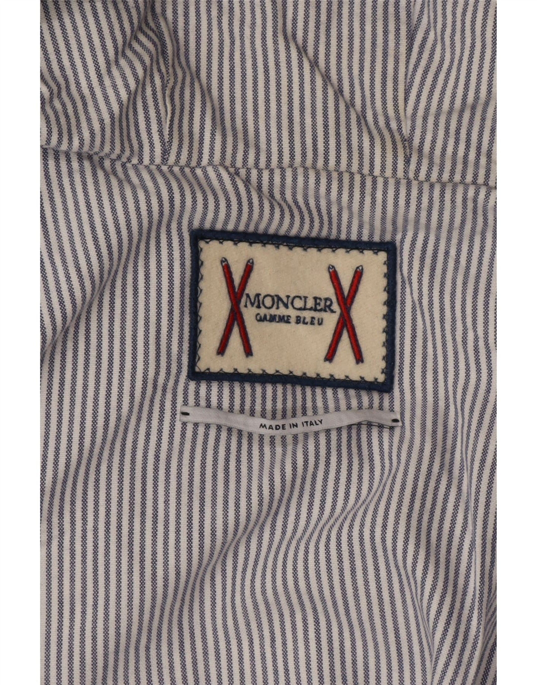 Moncler Chaqueta acolchada con capucha para hombre Talla 3 Grande Gris Diseño en bloques de color