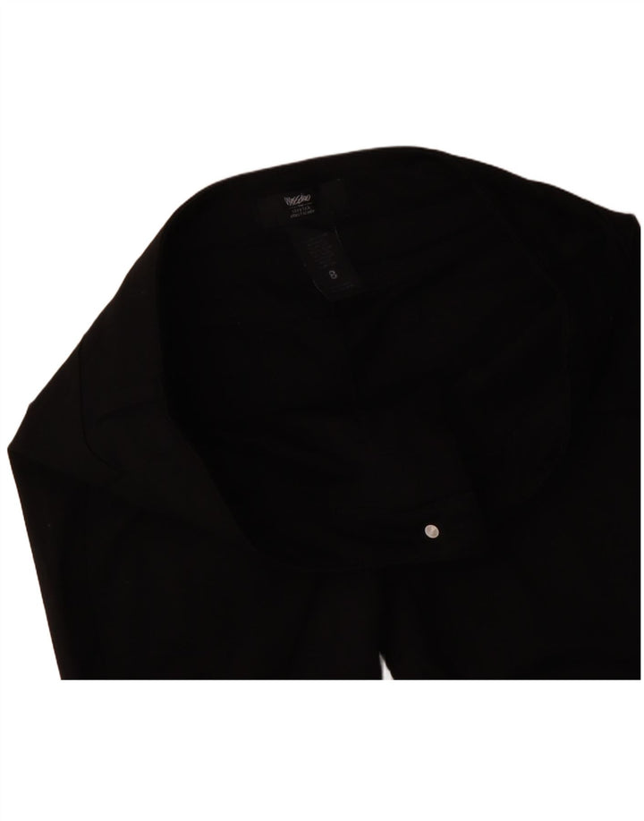 MOSSIMO Pantalones casuales ajustados para mujer US 8 Medium W30 L29 Poliéster negro