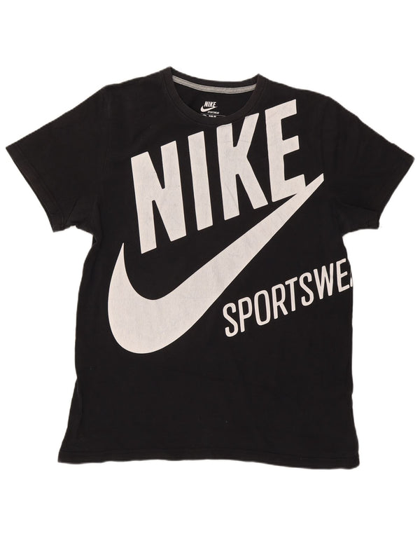 Nike Camiseta gráfica ajustada para hombre, talla 2XL, algodón negro