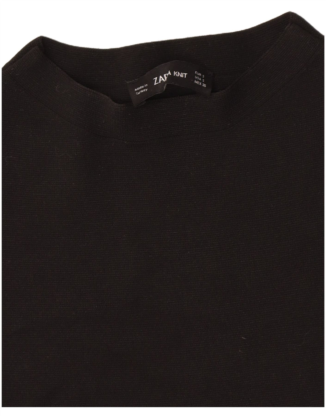 Zara Mujer Chaleco Top UK 8 Small Negro