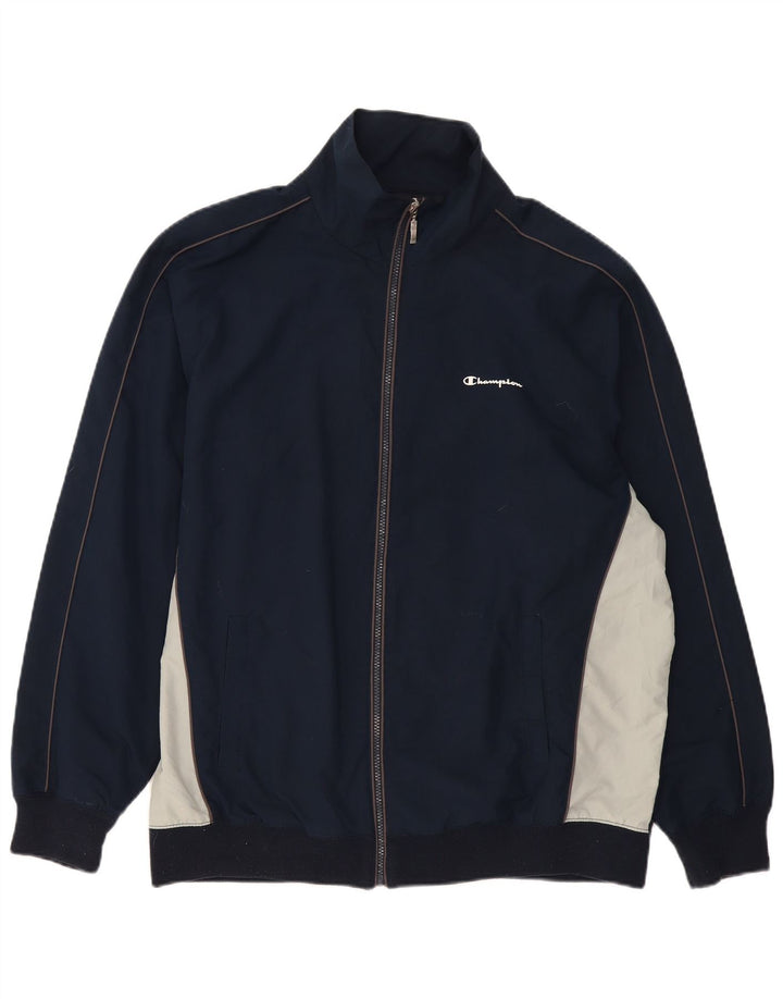 Champion Chaqueta De Chándal Para Hombre 2XL Azul Marino Colorblock
