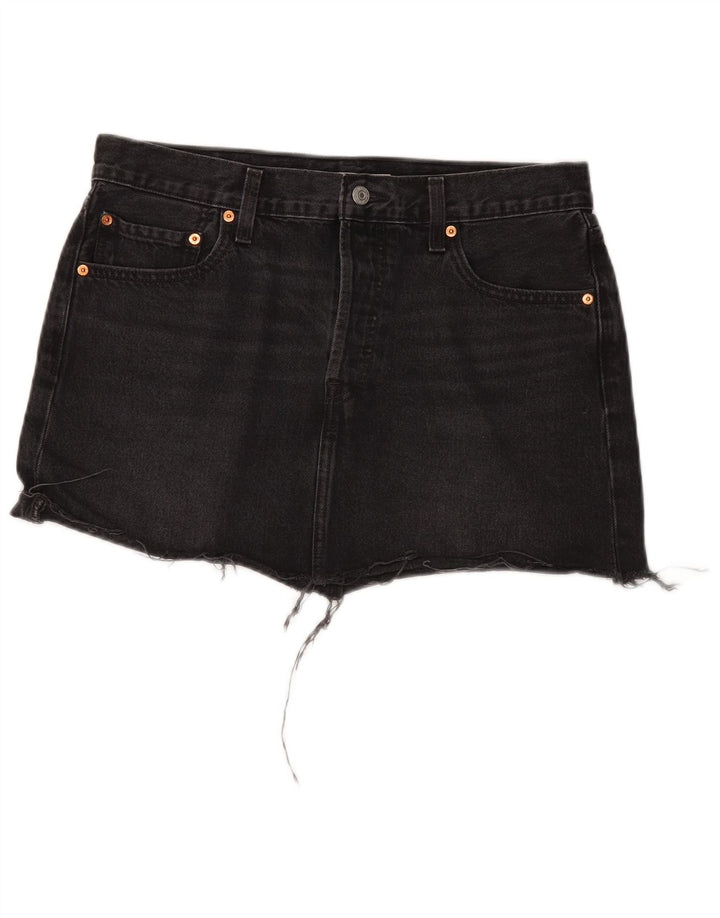 Falda Vaquera Levi's Mujer W31 Mediana Algodón Negro