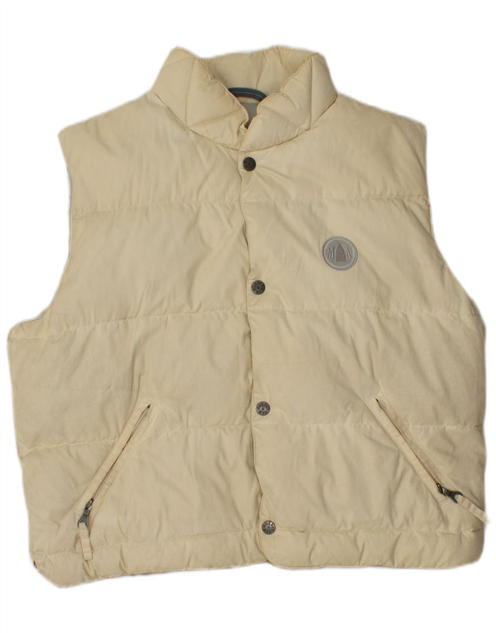 Murphy & Nye Chaleco acolchado para hombre UK 38 Medium Off White